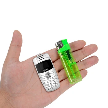 Mini Keychain X6 Malé Mobilný Telefón Dual Sim Magic Voice BT Vytáčanie Mp3 prehrávač Telphone Deti Malé Auto Tlačidlo Mobil Obrázok