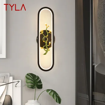 TYLA Moderné Nástenné Svietidlo LED Vintage Mosadz Tvorivé Sconce Svetlo Pre Domáce Obývacej Izby, Spálne, Chodby, Dekor Obrázok