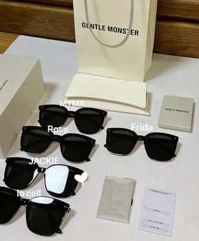 Kórea JEMNÉ MONSTER Módne slnečné Okuliare, Luxusné Značky Dizajnér Muži ženy Polarizované slnečné okuliare UV400 Najlepší darček Obrázok