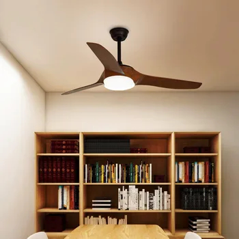 Tvorivé osobnosti reštaurácia moderný jednoduchý s elektrický ventilátor lampa Nordic spálňa lampa obývacia izba lampa elektrický ventilátor lampa Obrázok