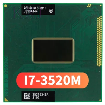 Intel Core i7-3520M i7 3520M SR0MT 2.9 GHz Používa Dual-Core Quad-Niť CPU Procesor 4M 35W Zásuvky G2 / rPGA988B Obrázok