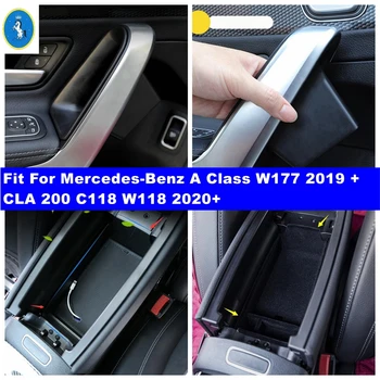 Dvere auta Strednej Opierke Úložný Box Doska Palety Kontajner Pre Mercedes-Benz Triedy W177 2019 + CLA 200 C118 W118 2020 - 2023 Obrázok