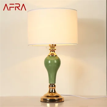 AFRA Stolové Lampy, Moderné LED Luxusný Dizajn Tvorivé Keramické Stôl Svetlá Pre Domáce Spálne Obrázok