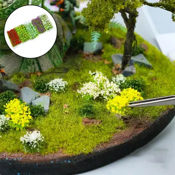 Miniatúrne Kvety Mini Železnice Architektúry Rozloženie Dekorácie Obrázok