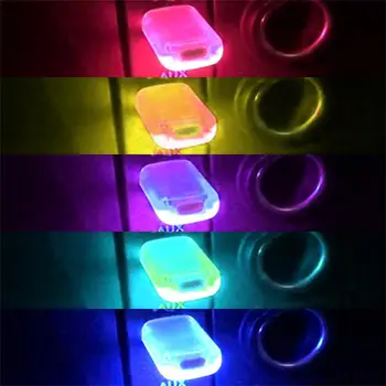 Turistická Mini USB Nočné Svetlo LED Nočné Svetlo Modelovanie Auto Okolitého Osvetlenia Interiéru Svetlo Touch Control Multi Druhy Farbu Svetla Obrázok