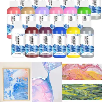 24colors 60ml/fľaša Kreatívne Ručné Materiál Tekutiny Maľovanie Akrylová Farba DIY Cartoon Liquid Tekutiny Pigment Obrázok