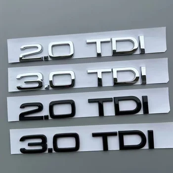 Pôvodné Auto 3D ABS 2.0 3.0 TDI batožinového priestoru Písmená Logo Výtlak Odznak Znak Obtlačky Nálepka Pre Audi A3 A4 A5 A6 A7 A8, Q3 Q5 Q7 Obrázok