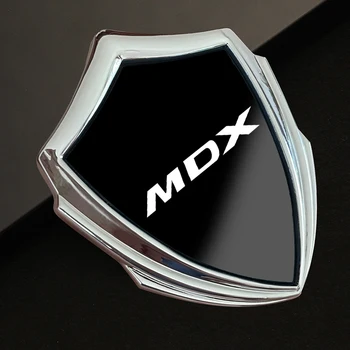 Auto Nálepky 3D Štýl Znak Auto Tela Sklon Nálepky Odtlačkový Odznak Accessorie Interiéru Kovové Auto Nálepky Pre Acura MDX Obrázok