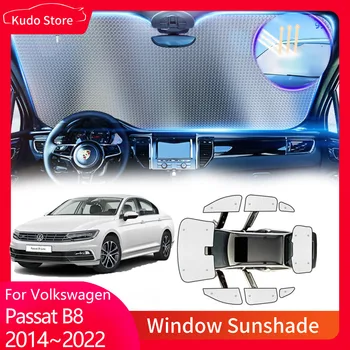 Celkoveho Slnečníky pre Volkswagen VW Passat B8 Variant-GT-R-Line 2014~2022 čelného skla Záves Okna Clonu Mat Accessorie Obrázok