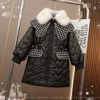 Dievčatá Kabát, Bundu Bavlna Vetrolam Snowsuit 2023 Krásne Zimné Jeseň Plus Veľkosť Outwear detské Oblečenie Obrázok