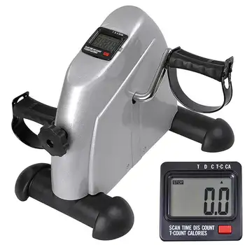 Pedál Exerciser, Prenosný, Kompaktný Požičovňa Rameno a Nohu Exerciser s Digitálny LCD Monitor, Sliver Obrázok