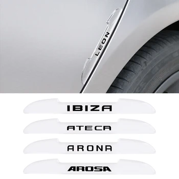 4PCS Anti-Kolízie Pásy Auto Príslušenstvo Pre Seat Ibiza, Leon Ateca Arona Cordoba Toledo, Altea Alhambra Arosa Exeo Mii Tarraco Obrázok