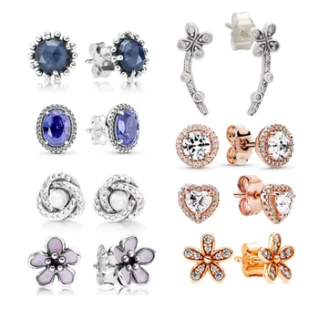 Kenora Šperky 2023 populárne žien náramok 925 sterling silver náušnice vhodné pre Pandora DIY perličiek náhrdelník darček šperky Obrázok