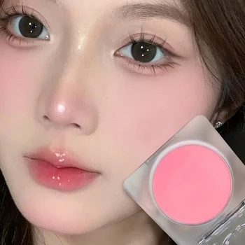 Akvarel Červenať Eyeshadow 4 Farebné Multifunkčné Matný Blusher Dlhotrvajúci Prirodzený Fialová Ružová Blusher Kórejský Make-Up, Kozmetické Obrázok