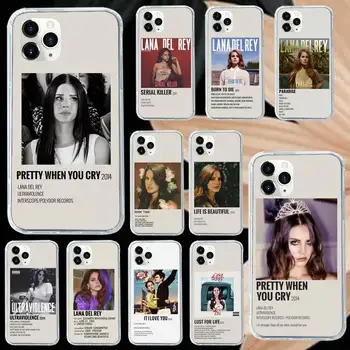 Lana del Rey spevák Telefón Prípade Transparentné mäkké Pre iphone 11 12 13 14 15 pro max mini plus Obrázok