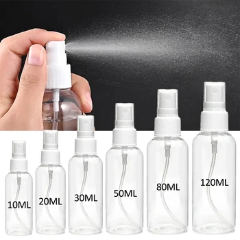 10/30/50/100/200 ml naplniteľné fľaše prázdne prenosné spreji priehľadný kontajner kozmetické dávkovač parfum spray Obrázok