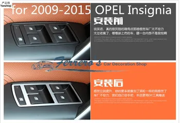 4pcs polepy áut z okna, výťah, panel decation pre 2009-2015 OPEL Insignia / pre vanxhall Insígnie Obrázok