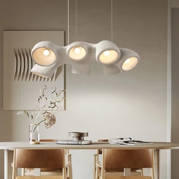 Japonský Štýl Luster LED Nordic Dizajnér Minimalistický Živice Visí Prívesok Svetlá Pre Obývacia Izba Jedáleň, Lustre Obrázok
