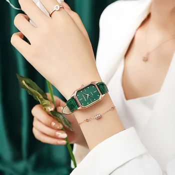 Luxusné Značky Ženy, Nové Módne PU Kožené Quartz Hodinky Lady Business Strany Cestovné Náramkové Hodinky pre Ženy Darček Reloj Mujer Obrázok