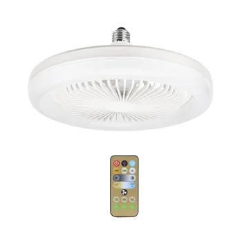 30W Stropný Ventilátor s Integrovaným Svetlá E27 Diaľkové Stropné Osvetlenie Spálne, Obývacia Izba, Prepnite Ovládací Domov výbojkou Obrázok
