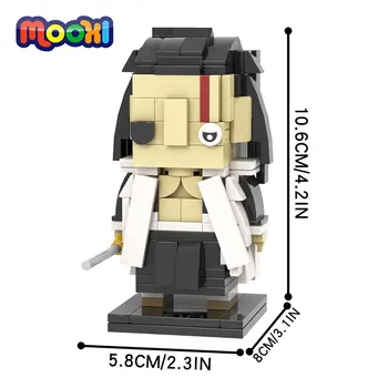 MOOXI Smrti Anime Charakter stavebným Cartoon Akcie Obrázok Dekorácie Modelu Montáž Tehla Hračka Pre Deti, Darčeky MOC1194 Obrázok