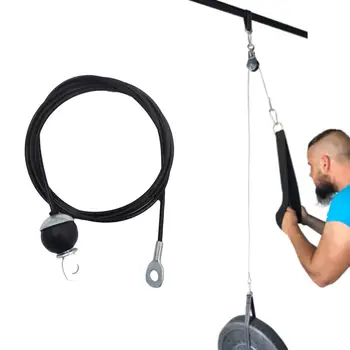 2m Ťažkých DIY Kladka Kábel Lano Prílohu Biceps, Triceps Cvičenie Vybavenie Obrázok