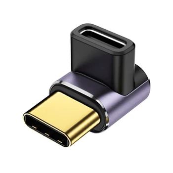 40Gbps USB napájací Adaptér 90 Stupňov USB C Procesné Právo PD 100W Rýchle Nabíjanie pre Parné Palube Notebook Obrázok