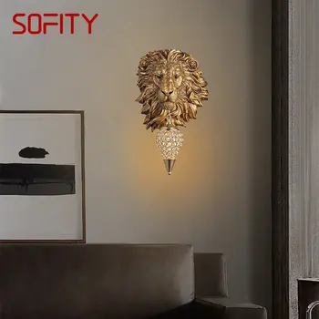 Moderné LÔŽKO Vintage Lampa LED Steny Tvorivé Zvierat Dizajn Sconce Svetlo pre Domáce Obývacia Spálňa Posteli Verandu Dekor Obrázok