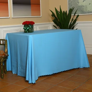 Zahusťovanie čistý farebný obrus obdĺžnikový stôl handričkou tabuľka nastavenia obrus fabric_AN2915 Obrázok