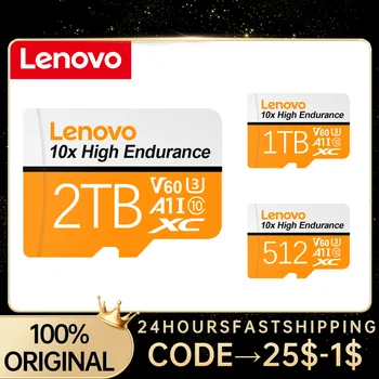 Originálne Lenovo 2TB TF Mini SD Karta 256 GB 512 gb diskom 128 gb 64 GB TF Pamäťovej Karte Flash Na mobil/Počítač/Fotoaparát Dropshipping Obrázok