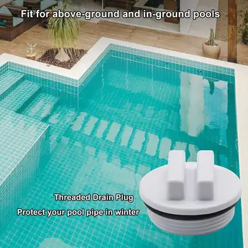 Odolné Bazén Zazimovanie Plug Kompaktný Vypúšťacia Zátka Účinné Bazén Filter Vypúšťacia Zátka Široké Uplatnenie Obrázok