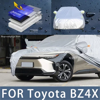 Pre Toyota BZ4X Vonkajšie Ochrany Full Auto Pokrýva Snehová pokrývka Slnečník Vodotesný, Prachotesný Exteriéru Auto príslušenstvo Obrázok