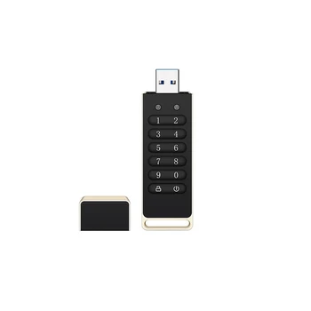 Bezpečný USB kľúč, Šifrovaných USB Flash Drive Hardware Password Memory Stick S Klávesnica USB 3.0 Flash Disk Čierna Obrázok
