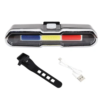USB Nabíjateľné Požičovňa Svetla, Dual Color Nepremokavé Bicykli jazda na Bicykli LED zadné svetlá, Obrázok