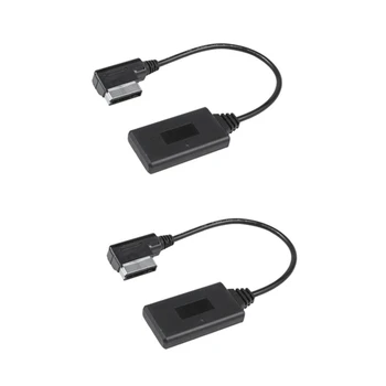 2 Ks Auto Bezdrôtové Bluetooth Modul Music Adaptér Pomocný Prijímač Aux Audio Kábel Pre Mercedes W212 S212 C207 Obrázok