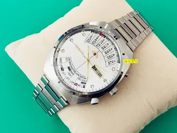Originálne Japonské hodinky, Orientálny Dvojité Lev perpetual calendar plne automatické mechanické hodinky, perpetual calendar hodinky Obrázok