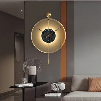 Veľké Moderné Digitálne Hodiny Dizajn Obývacia Izba Nordic Svetelný Moderné Nástenné Hodiny Kúpeľňa Kuchyňa Reloj Dekoratívne Predmety pre domácnosť Obrázok