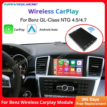 NAVIGUIDE Bezdrôtový Apple CarPlay Android Auto na Mercedes Benz GL X166 2012-2015 s Zrkadle Odkaz AirPlay Auto Hrať Funkcie Obrázok