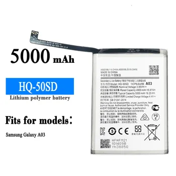 HQ-50SD 100% Pôvodnej Náhradné Batérie Pre Samsung Galaxy A03 HQ 50SD 5000mAh Mobilný Telefón Vstavané Lítiové Batérie Na Sklade Obrázok