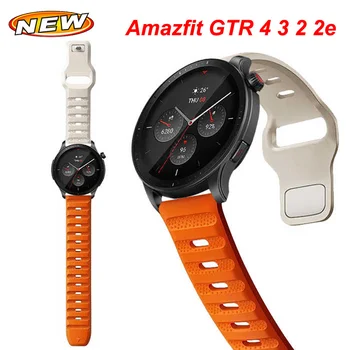 20 22 mm Pre Amazfit GTR 4 47MM 42MM Silikónové Popruh Watchband Šport Náramok Correa Pre Amazfit GTS 2 3 4 4mini His Band 3 3 Pro Obrázok