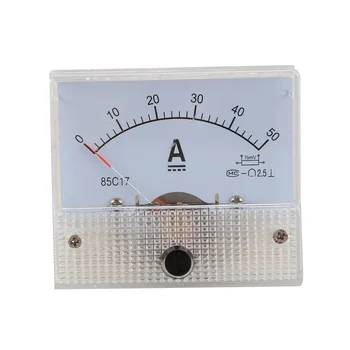 DC 0-50A Analógový Amp Meter Ammeter Aktuálny Panel + 50A 75mV Vypínacia Odpor Obrázok