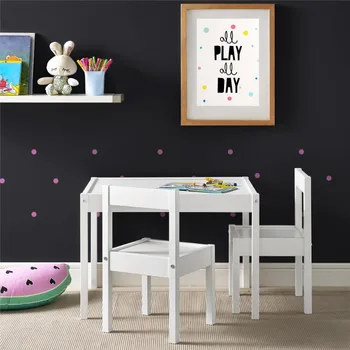 Dieťa Relaxovať Hunter 3-Dielna Kiddy Tabuľke & Stoličky, Detský Set, Biele dieťa, stôl a stoličky Obrázok